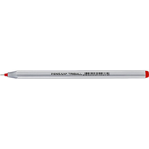 PENSAN 1003 TRİBALL TÜKENMEZ KALEM 1.0 KIRMIZI (PE01003TKKI) - 1