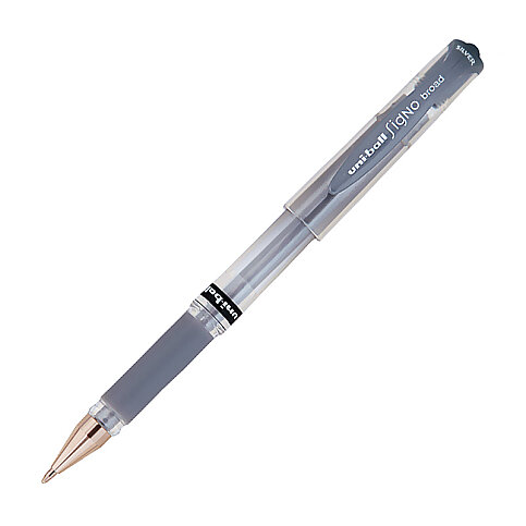 UNİ UM-153 SİGNO BROAD JEL KALEM 1.0 GÜMÜŞ - 1