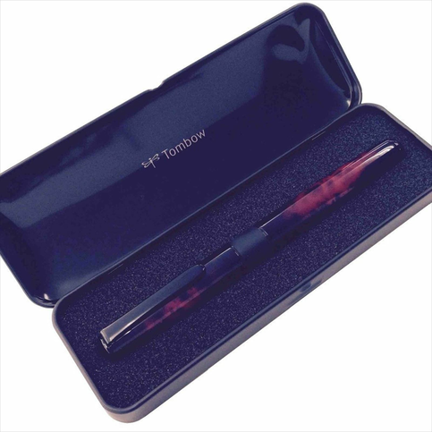 Tombow Bw-Lıb Zoom 505 Havanna Roller Kalem Bordo Metal Kutulu - 3