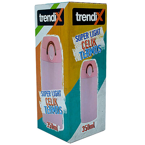 TRENDİX 350-PE SÜPER LİGHT TERMOS MATARA PEMBE (51012073)(TRX-SLT-350-PE) - 1