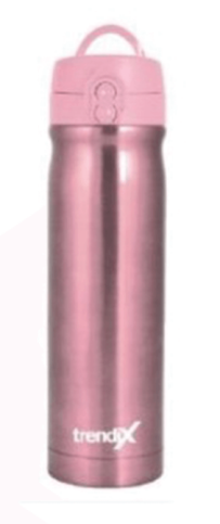 Trendix U5000 Çelik İç Termos Matara Pastel Pembe 500Ml - 1