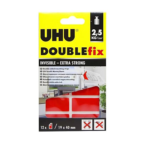 UHU DOUBLEFİX ŞEFFAF MONTAJ BANDI 19mmx40m (45515)(51008816) - 1