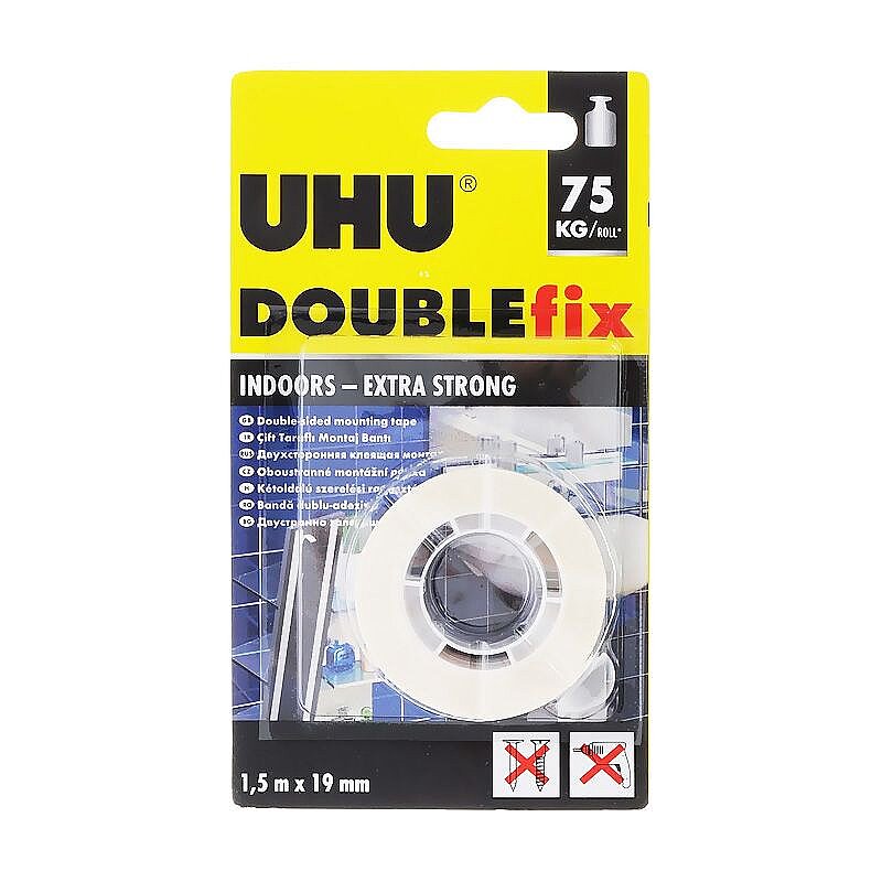 UHU DOUBLEFİX ÇİFT TARAFLI MONTAJ BANDI 19mmx1.5m (46855)(51008817)