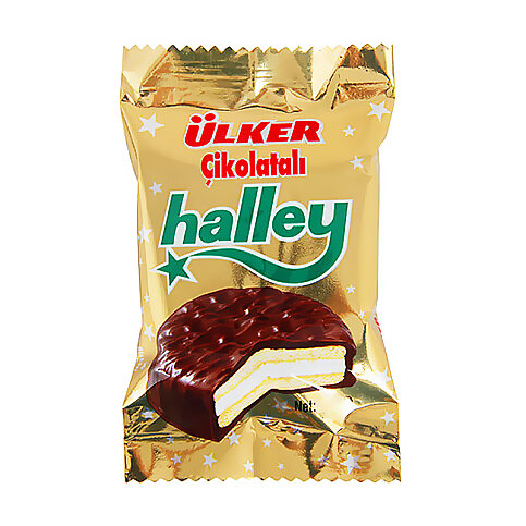 ÜLKER HALLEY ÇİKOLATA KAPLI BİSKÜVİ 30gr (39500) - 1
