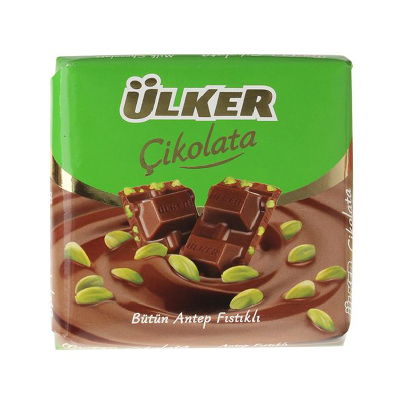 ÜLKER ANTEP FISTIKLI KARE ÇİKOLATA 65gr (32302)(157604)