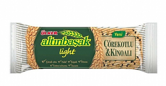 ÜLKER ALTINBAŞAK ÇÖREK OTLU VE KİNOALI BİSKÜVİ 40gr (1169)