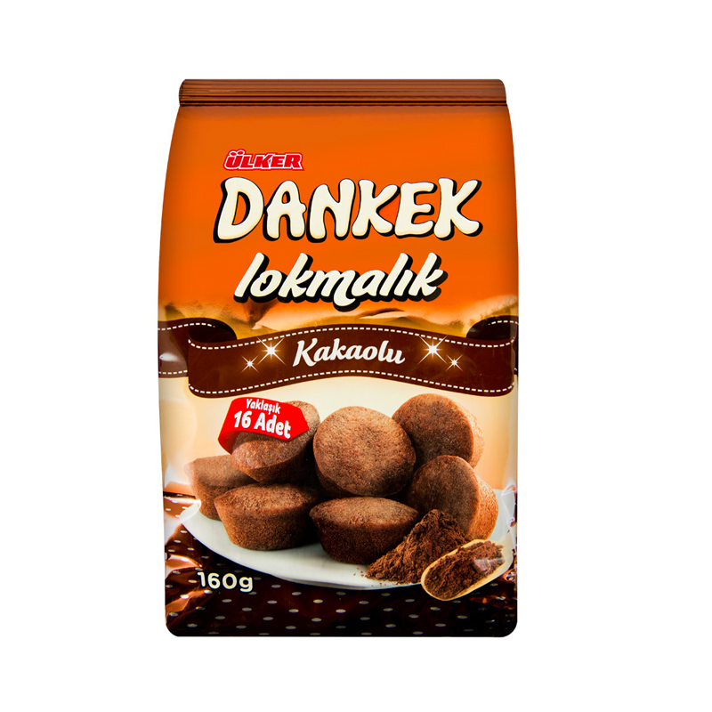 ÜLKER DANKEK LOKMALIK KAKAOLU KEK 160gr (64408)