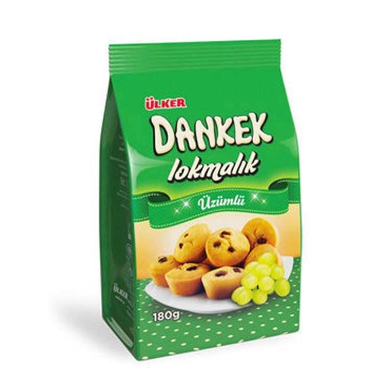 ÜLKER DANKEK LOKMALIK ÜZÜMLÜ KEK 160gr (64404)