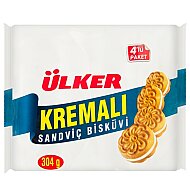 ÜLKER KREMALI SANDVİÇ BİSKÜVİ 61gr (01111-04)(109908) - ÜLKER
