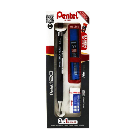 Pentel A315 Versatil Kalem 0.5Mm+Uç+Silgi Seti - 1