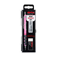 ROTRİNG TİKKY VERSATİL KALEM 05+UÇ+SİLGİ SETİ NEON PEMBE (KK07) - ROTRİNG