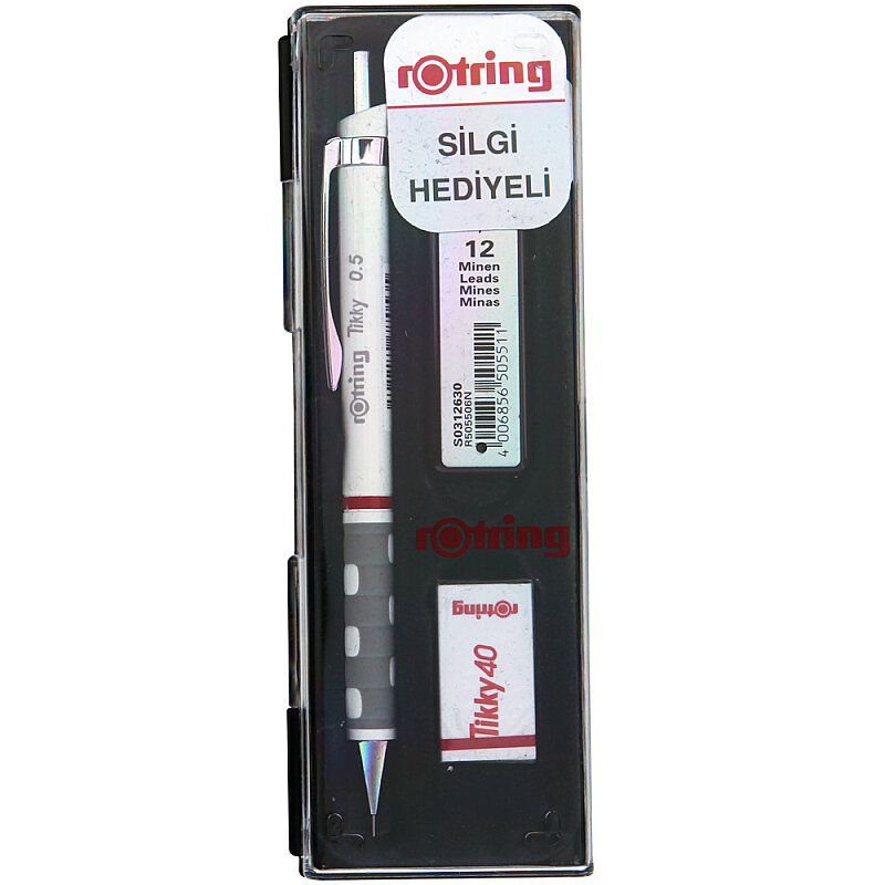 ROTRİNG TİKKY RD VERSATİL KALEM 05+UÇ+SİLGİ SETİ BEYAZ (KK07)