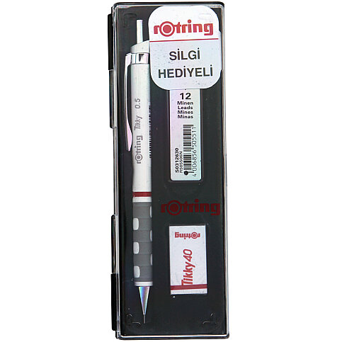 ROTRİNG TİKKY RD VERSATİL KALEM 05+UÇ+SİLGİ SETİ BEYAZ (KK07) - 1