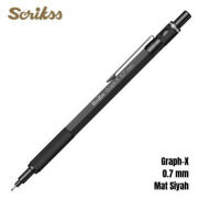 Scrikss Graph-X Metal Versatil Kalem 07 Mat Siyah - SCRİKSS