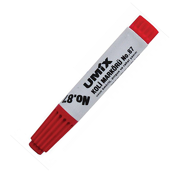 UMİX 87 KOLİ MARKÖRÜ KIRMIZI (75633)