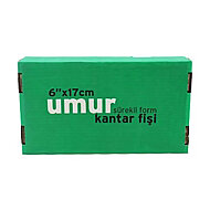 UMUR SÜREKLİ FORM KANTAR FİŞİ 6x17 1 NÜSHA 4000Lİ (30001956) - UMUR