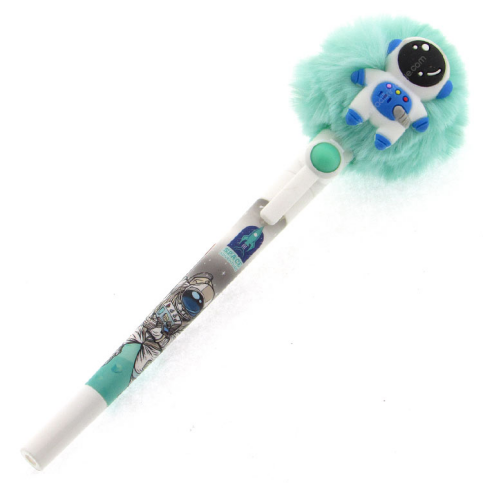 Unick Color 5644 Haraketli Peluş Tepeli Astronot Jel Kalem - 1