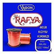 Vagon Rafya 200m Koyu Kırmızı (4018) - 1