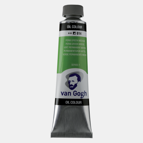 VAN GOGH YAĞLI BOYA 614 PERMANENT GREEN MEDİUM 40ml (2056143) - 1