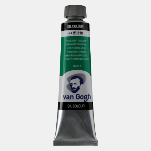 Van Gogh Yağlı Boya 619 Permanent Green Deep 40Ml (2056193) - 1