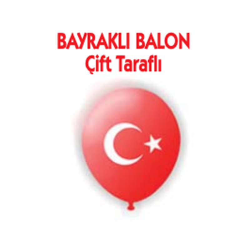 VATAN VT-906 BASKILI BAYRAK BALON 100LÜ