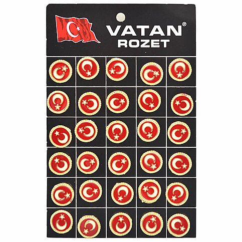 VATAN VT605 TÜRK BAYRAKLI ROZET - 1