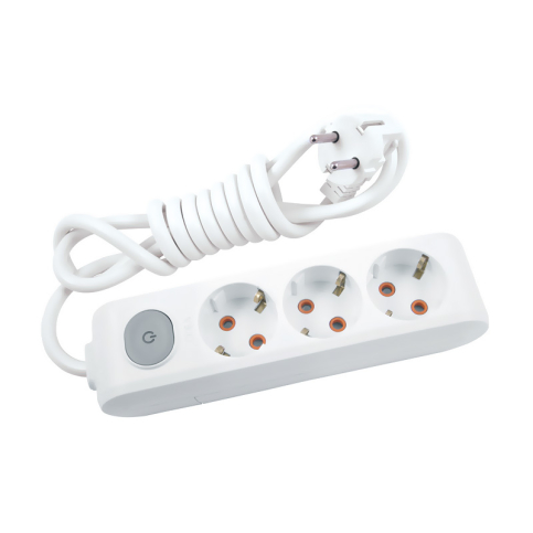 Viko 16420 Multi-Let Anahtarlı Topraklı Priz Çoklayıcı 3M 3Lü - 1