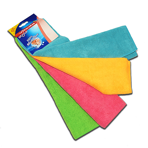 VİLEDA COLORS MİKROFİBER TEMİZLİK BEZİ 4LÜ - 1