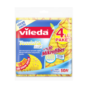 Vileda Mikrofiber Temizlik Bezi Sarı 4+1 - VİLEDA