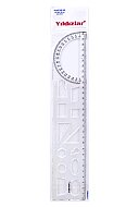 YILDIZLAR 006 GEOMETİK ŞABLON CETVELİ 30cm - YILDIZLAR