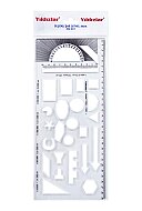 YILDIZLAR 007 CETVEL ÖLÇEKLİ ŞABLON 30cm - YILDIZLAR