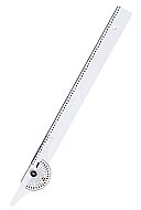 YILDIZLAR 075 OYNAR BAŞLI PLASTİK T CETVELİ 65cm - YILDIZLAR