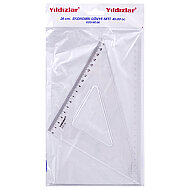YILDIZLAR 088 EKONOMİK GÖNYE 26cm 45-60 DERECE - YILDIZLAR (1)