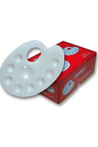 YILDIZLAR 162 OVAL GODELİ KÜÇÜK BOY RENKLİ RESİM PALETİ - 1