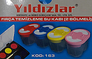 YILDIZLAR 163 İKİ BÖLMELİ FIRÇA TEMİZLEME KABI - YILDIZLAR